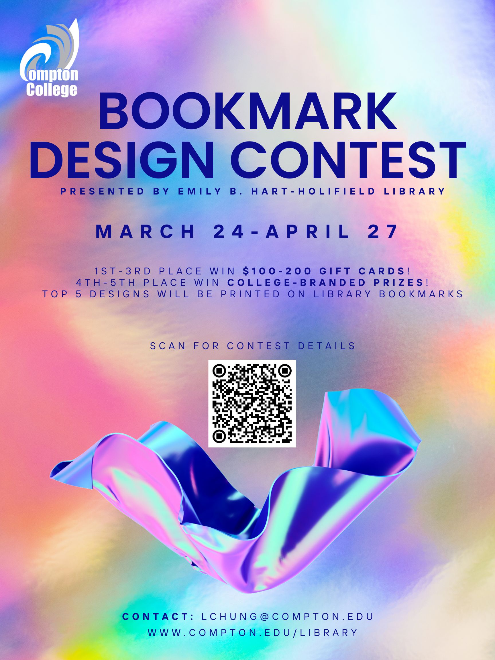 Library Bookmark Design Contest poster