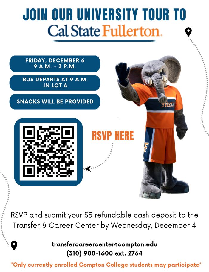 Flyer for CSUF tour on 12.6.24. Click on the image to download open PDF flyer.