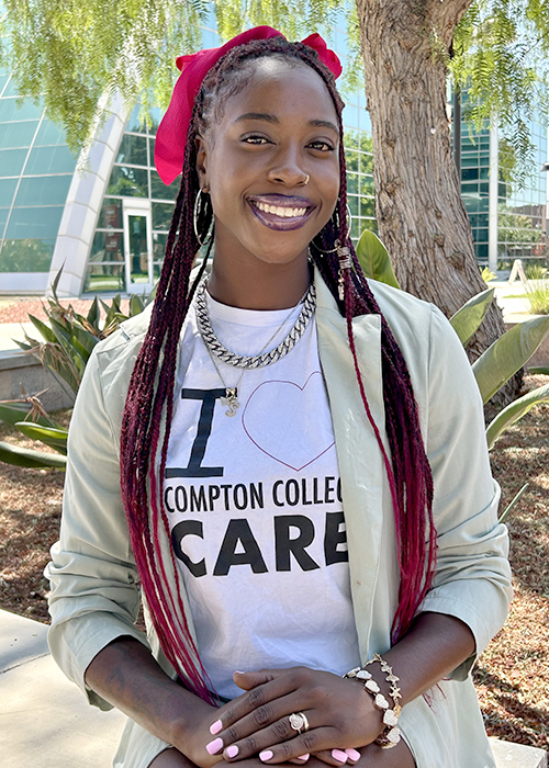 Outdoor portrait of a Black woman